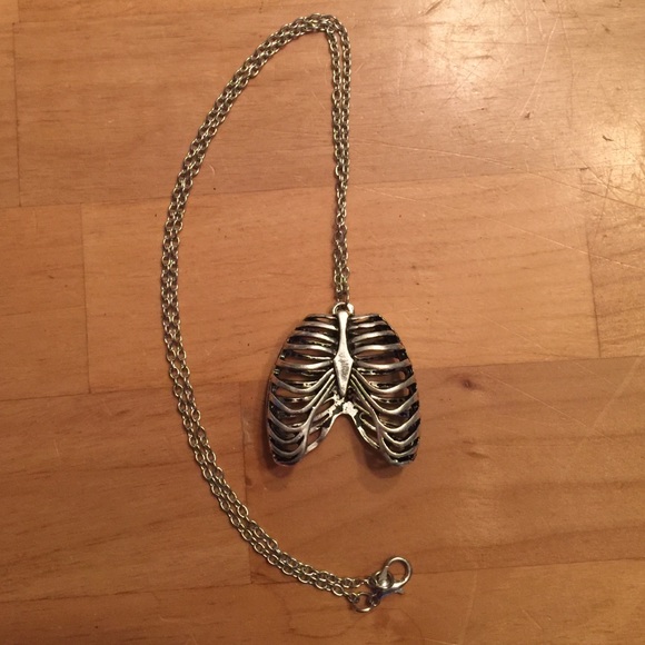 Rib cage anatomical necklace