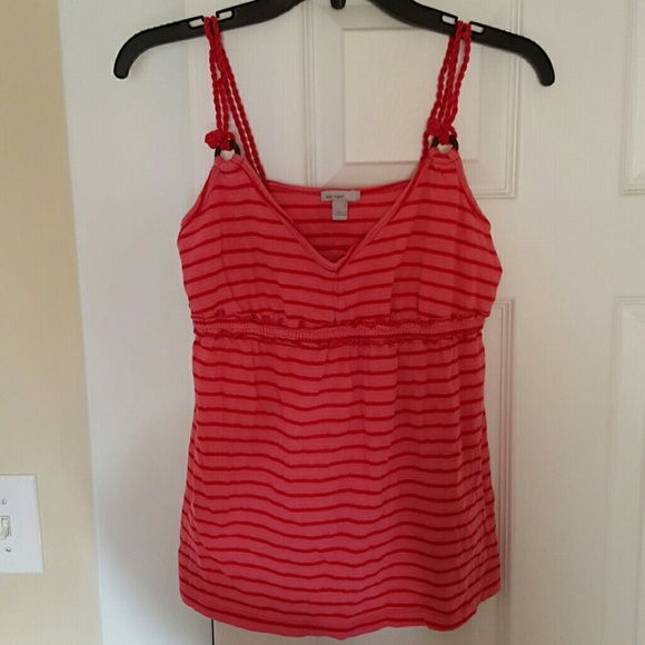 Pink striped summer top