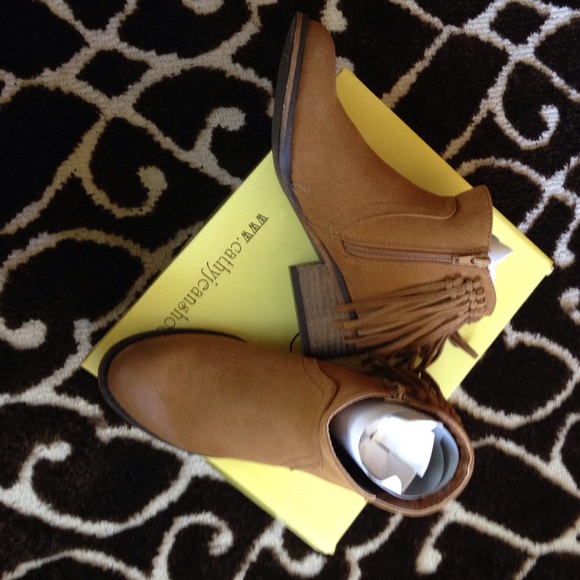 Light Brown Ankle Boots - Picture 3 of 4