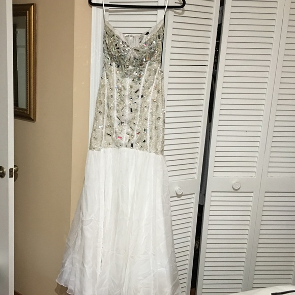 Jovani white evening gown
