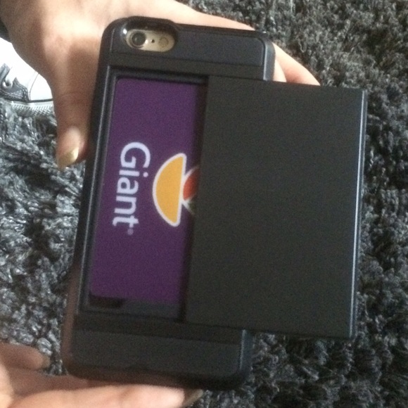 Card holder cover iPhone 6 6S black