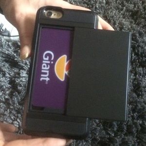 Card holder cover iPhone 6 6S black