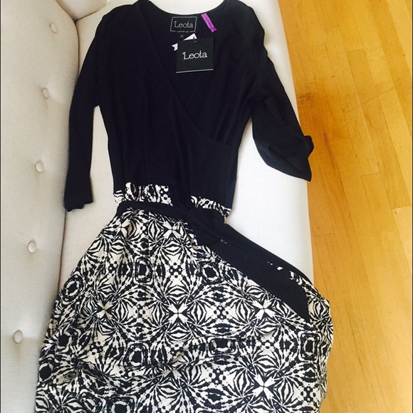 Leota Faux Wrap Dress