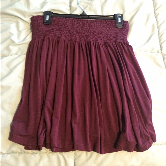 Maroon skirt from H&M