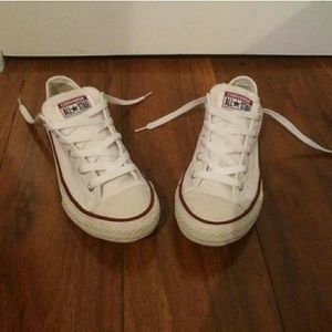 WHITE CHUCKS (Size 3Y - fits a WOMENS SIZE 5.5)