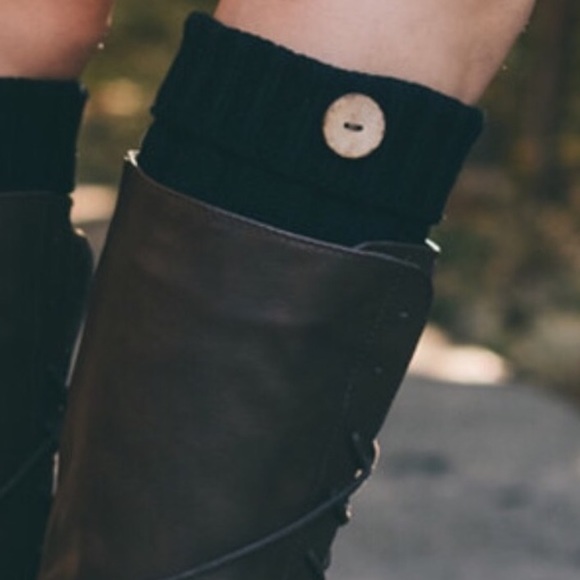 NWT Black Knit Leg Warmer - Picture 2 of 2