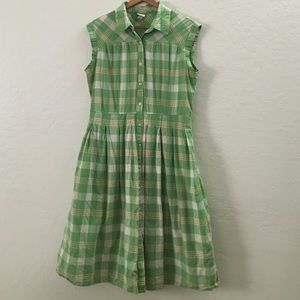 Green Plaid Dress