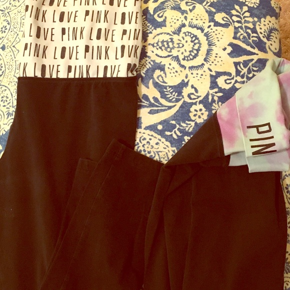 Bundle of three tee's 2 Vs yoga and white line tee