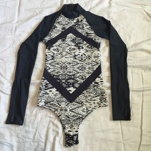 Cheeky One Piece Long Sleeve Swimsuit