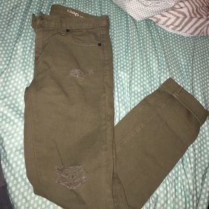 Destroyed girlfriend jeans