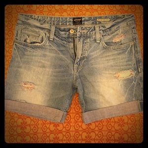 ANONAME Distressed "Becca Boyfriend" Denim Shorts