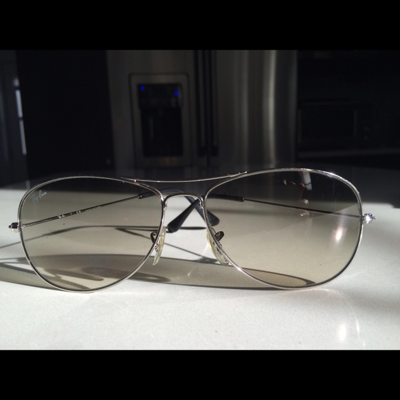 Ray-Ban Aviator Cockpit Sunglasses in Silver