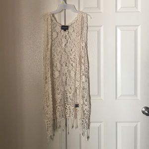 Brand new lace vest.