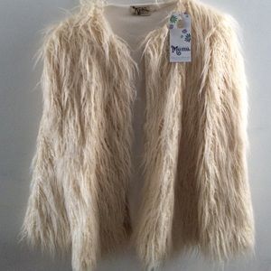 Brand new Show Me Your MuMu faux fur coat ivory