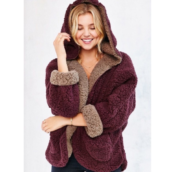Ecote Fuzzy Reversible Jacket