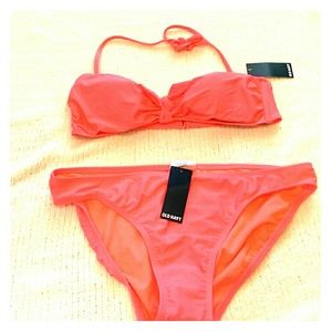 Coral bikini