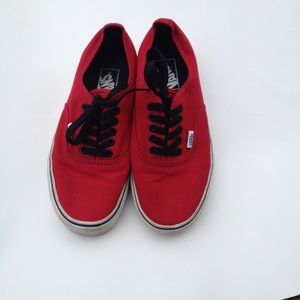 Red & black Vans