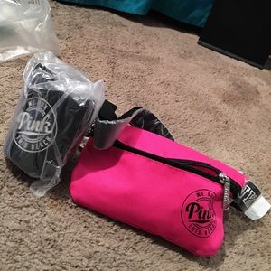 PINK fanny pack & cup holder
