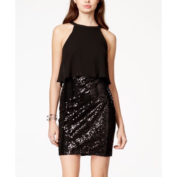 Guess Dresses & Skirts - 'Guess' Sequin and Chiffon Dress