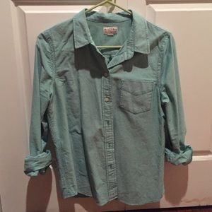 Madewell light green Oxford button down