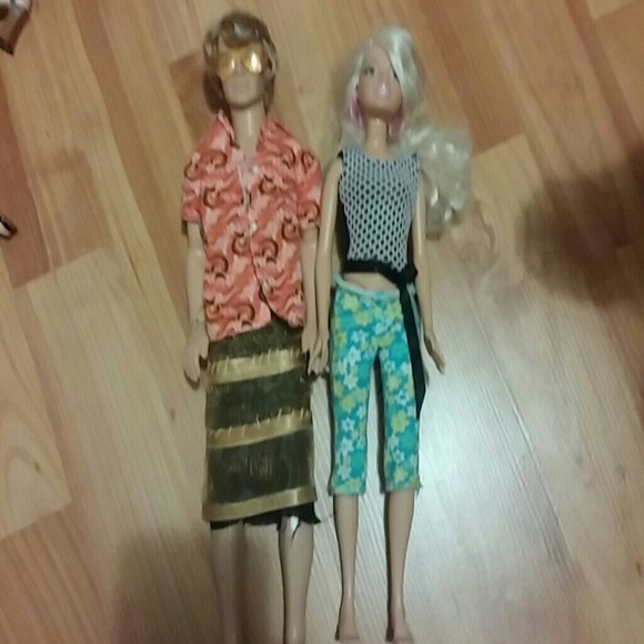 Barbie and Ken beach