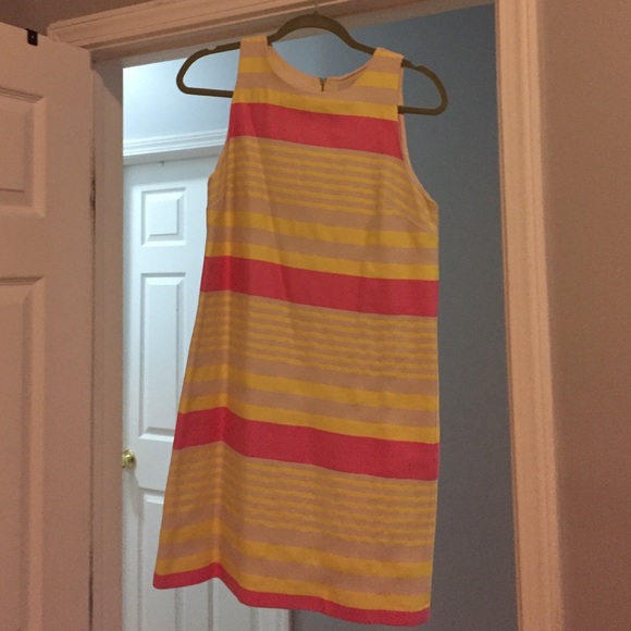 Neon shift dress