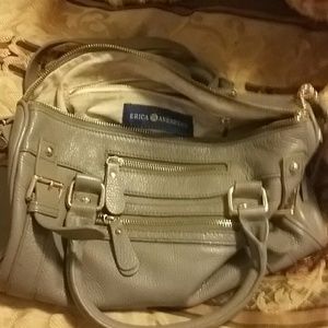 ERICA ANENBERG  grey leather purse