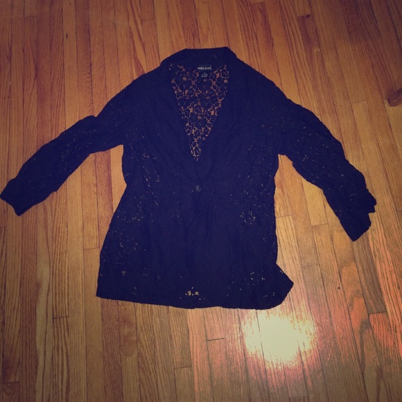 Lace blazer size Medium wet seal 3/4 sleeve EUC