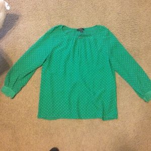 Jcrew Green Blouse