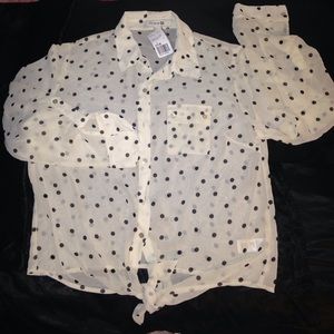 Forever 21 polka dot blouse