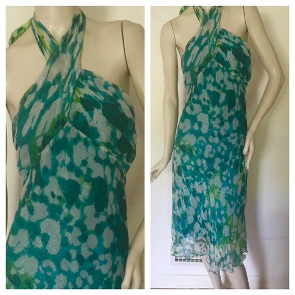 Diane Von Furstenburg Halter Floral Dress