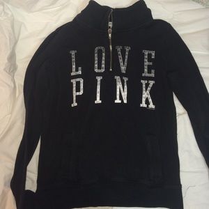 black half zip from Victoria's Secret