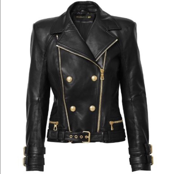 Balmain  x HM leather Jacket