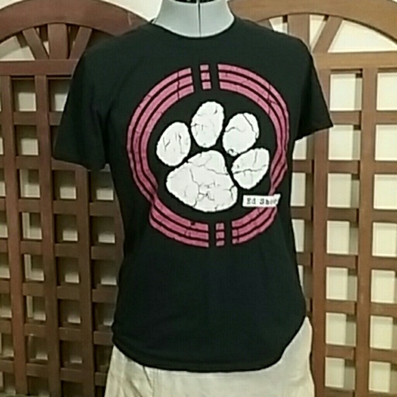 Ed Sheeran Graphic Paw Print Black T-Shirt