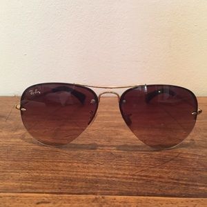 100% Ray-ban Aviator Sunglasses