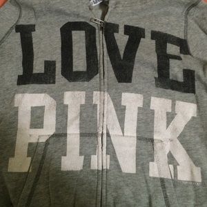 VS Pink zip up hoodie