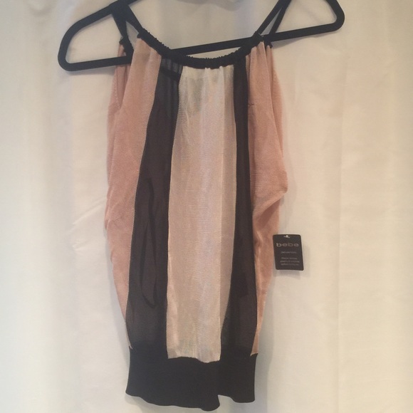 Bebe colorblock halter top