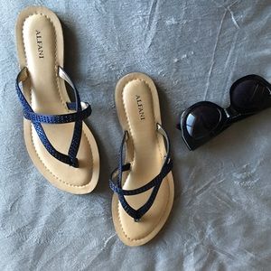 Rhinestone flip flops