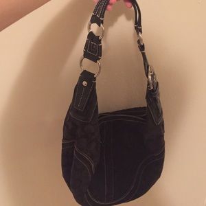 Black coach purse