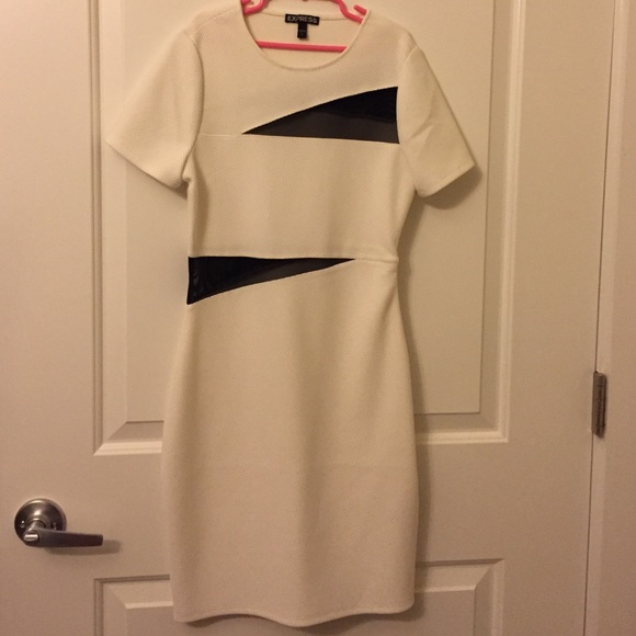 Express mesh white dress - Picture 2 of 4