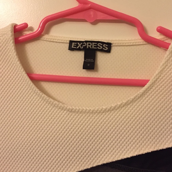 Express mesh white dress - Picture 3 of 4