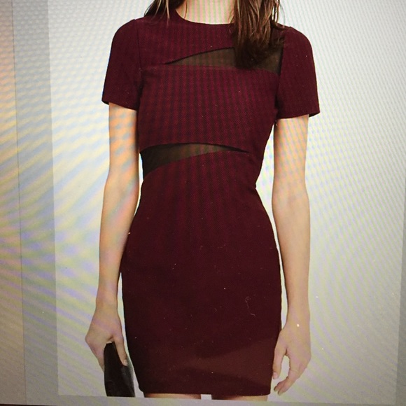 Express mesh white dress - Picture 1 of 4