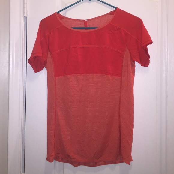 Salmon color Lululemon top!