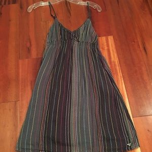 Gray and Multi colored Roxy sundress