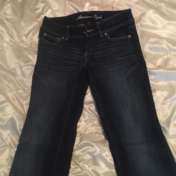 Cute and comfy American Eagle dark boot cut jeans - Picture 1 of 4