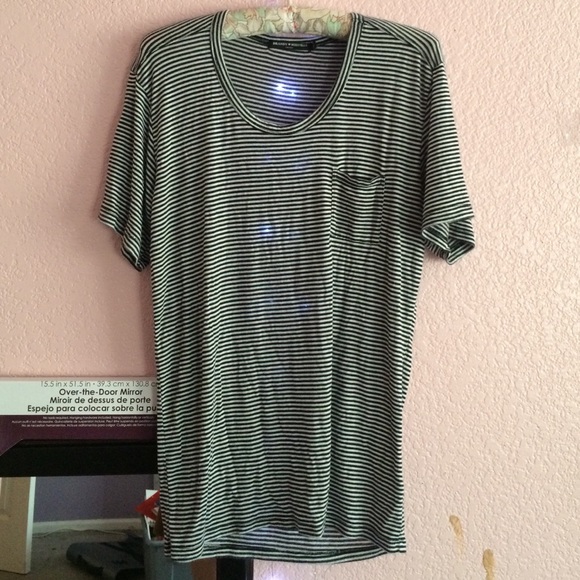 Brandy Melville lose striped pocket shirt