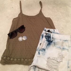 Cute olive colored tank