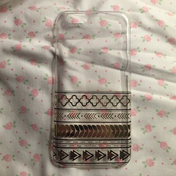 Black and gold tribal design iphone 6/6s case