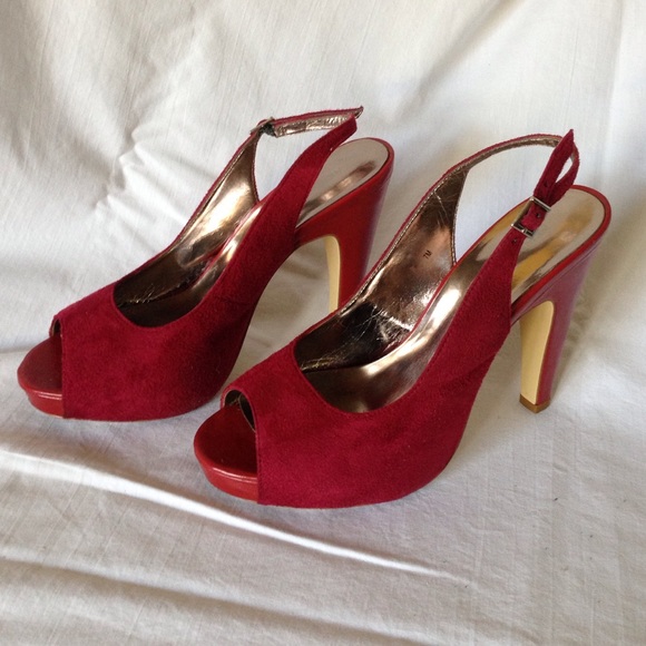 Sling back Classy red