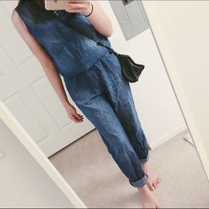 denim jumpsuit